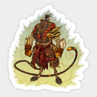 Tiger Warrior - Colored Sticker